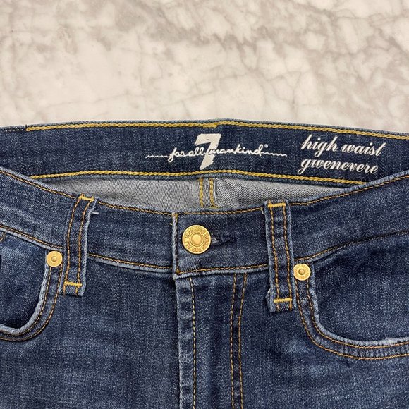 7 for All Mankind Gwenevere Skinny High Waist Ankle Jean Women's Size 28 - Picture 4 of 6